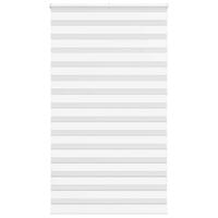 Zebragardin hvid 135x230 cm stofbredde 130,9 cm polyester
