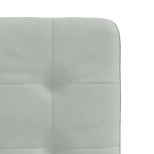 Spisebordsstole 6 stk. velour lysegrå
