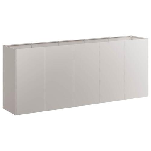 Plantekasse rustfarvet 200x40x80 cm forvitringsstål
