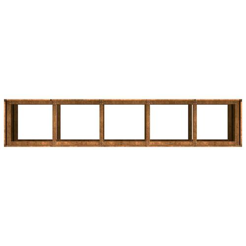 Plantekasse rustfarvet 200x40x80 cm forvitringsstål