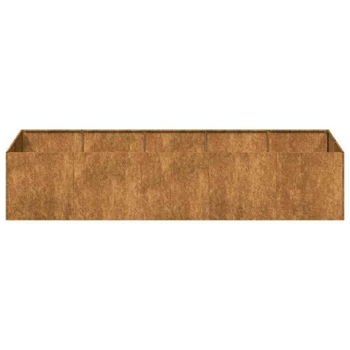 Plantekasse rustfarvet 200x80x40 cm forvitringsstål