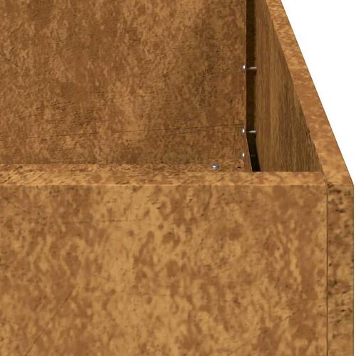 Plantekasse rustfarvet 200x80x40 cm forvitringsstål