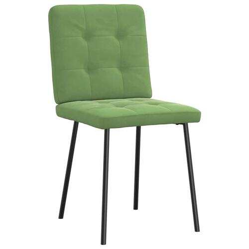 Spisebordsstole 4 stk. velour lysegrøn