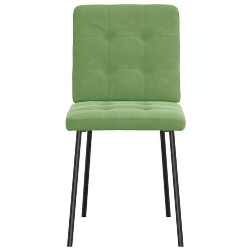 Spisebordsstole 4 stk. velour lysegrøn