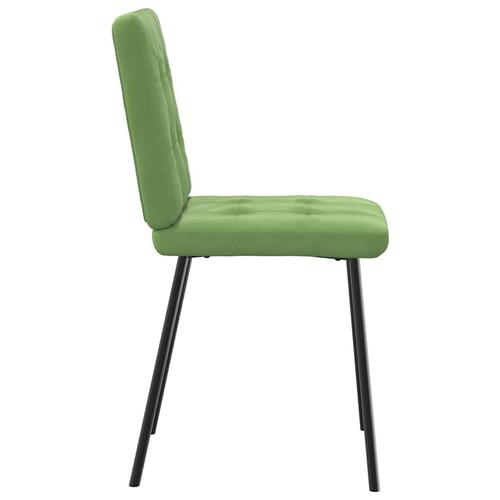 Spisebordsstole 4 stk. velour lysegrøn