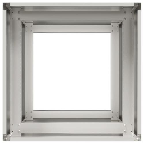 Plantekasse 40x40x80 cm rustfrit stål