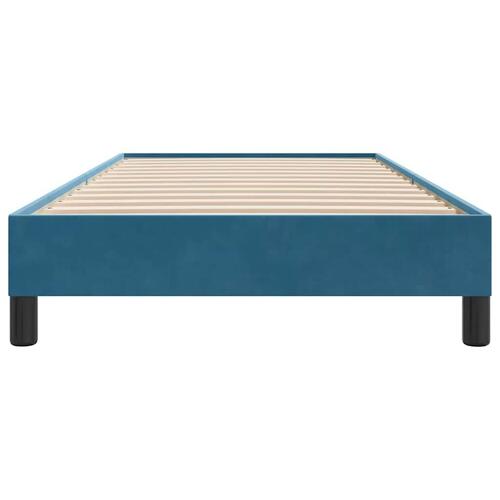 Sengeramme uden madras 90x210 cm fløjl mørkeblå