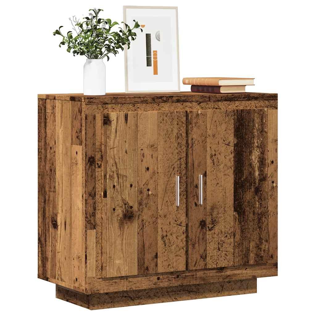 Skænk 80x40x75 cm konstrueret træ gammelt trælook billede