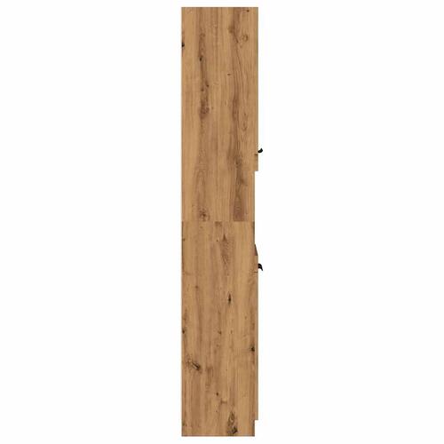 Badeværelsesskab 32x34x188,5 cm konstrueret træ kunsteg