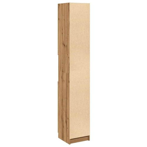 Badeværelsesskab 32x34x188,5 cm konstrueret træ kunsteg