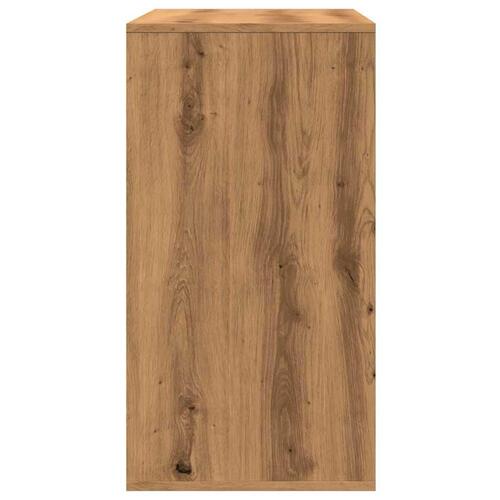 Badeværelsesskab 80x40x75 cm konstrueret træ kunsteg