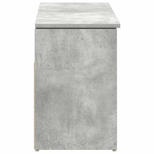 Skobænk 102x30,5x45 cm konstrueret træ betongrå