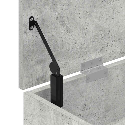 Skobænk 102x30,5x45 cm konstrueret træ betongrå
