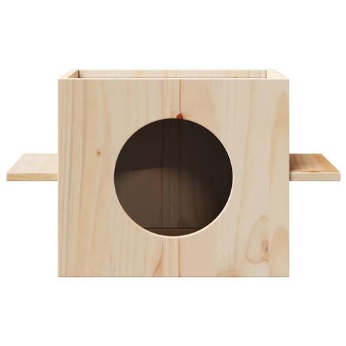 Kattehus 51x35x30 cm massivt fyrretræ