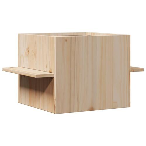 Kattehus 51x35x30 cm massivt fyrretræ