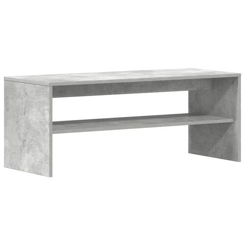 Tv-bord 100x40x40 cm konstrueret træ betongrå