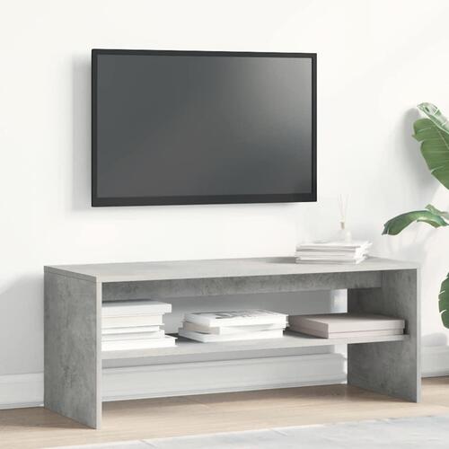 Tv-bord 100x40x40 cm konstrueret træ betongrå