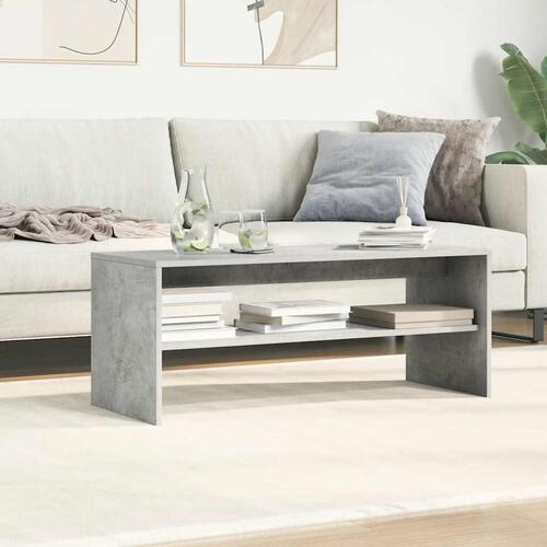 Tv-bord 100x40x40 cm konstrueret træ betongrå