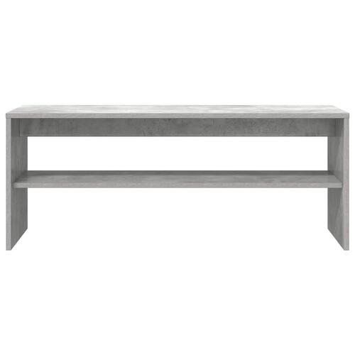 Tv-bord 100x40x40 cm konstrueret træ betongrå