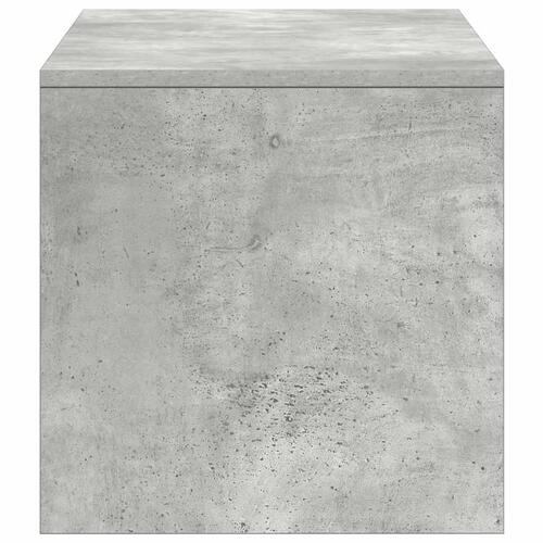 Tv-bord 100x40x40 cm konstrueret træ betongrå