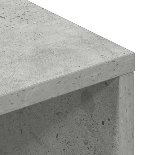 Tv-bord 100x40x40 cm konstrueret træ betongrå