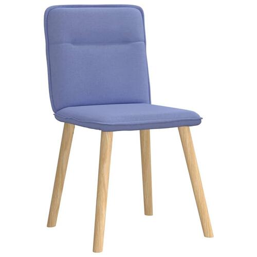 Spisebordsstole 4 stk. Jeans blåt stof