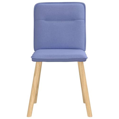 Spisebordsstole 4 stk. Jeans blåt stof