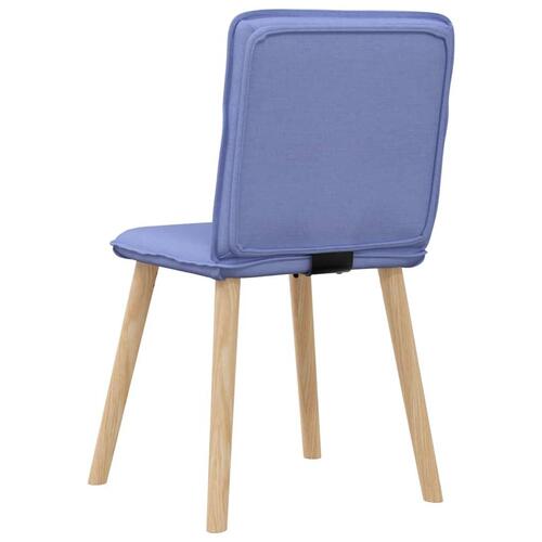 Spisebordsstole 4 stk. Jeans blåt stof