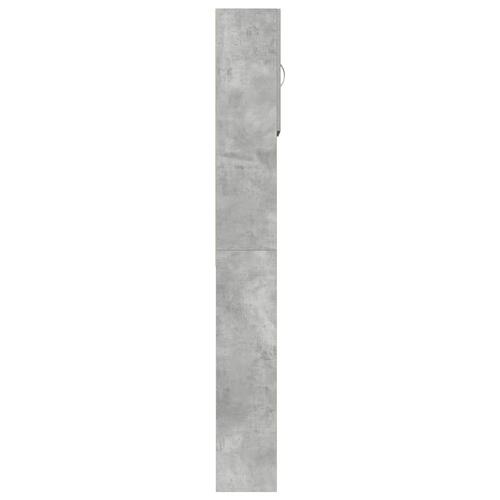Vaskemaskineskab 64x24x190 cm konstrueret træ betongrå