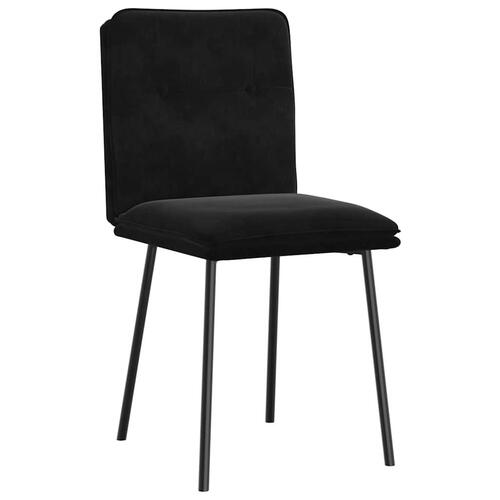 Spisebordsstole 4 stk. velour sort