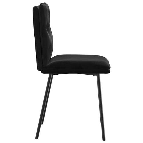 Spisebordsstole 4 stk. velour sort