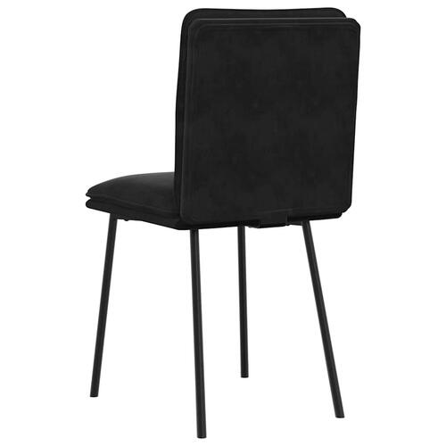 Spisebordsstole 4 stk. velour sort