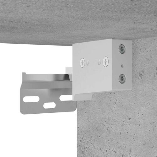 Underskab til badeværelse med håndvask og vandhane beton grå