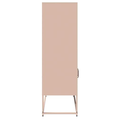 Højskab 68x39x123 cm stål lyserød