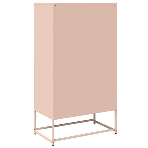 Højskab 68x39x123 cm stål lyserød