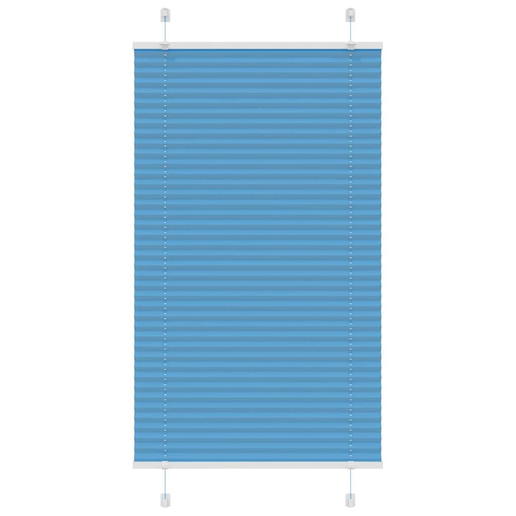 Plisségardin Stofbredde 94,4 Cm Polyester Blå - 70 x 100 cm