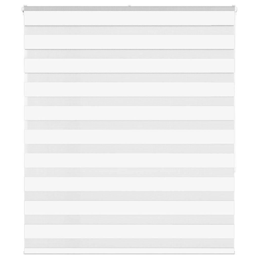 Zebragardin hvid 135x150 cm stofbredde 130,9 cm polyester