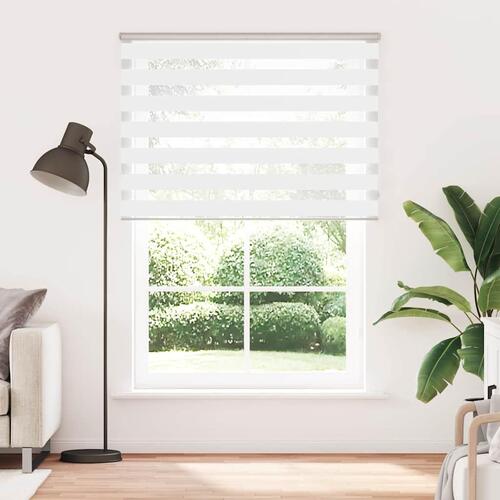 Zebragardin hvid 155x230 cm stofbredde 150,9 cm polyester