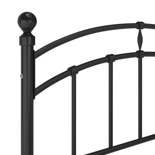 Sengestel 120x200 cm metal sort