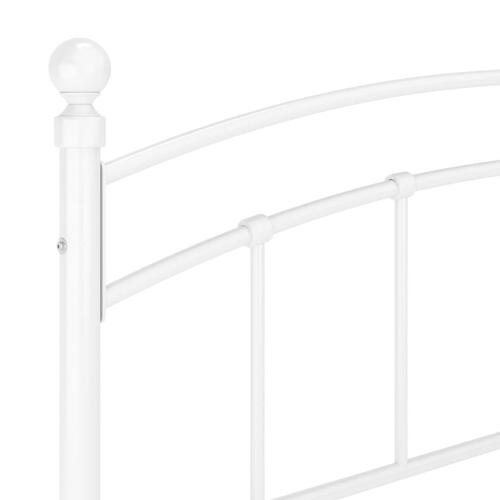 Sengestel 180x200 cm metal hvid