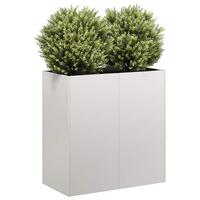 Plantekasse 80x40x80 cm rustfrit stål