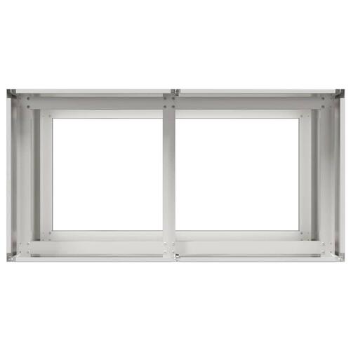 Plantekasse 80x40x80 cm rustfrit stål