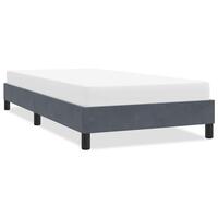 Sengeramme uden madras 90x210 cm fløjl mørkegrå
