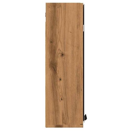 Badeværelsesskab med spejl 64x20x66,5cm konstrueret træ kunsteg