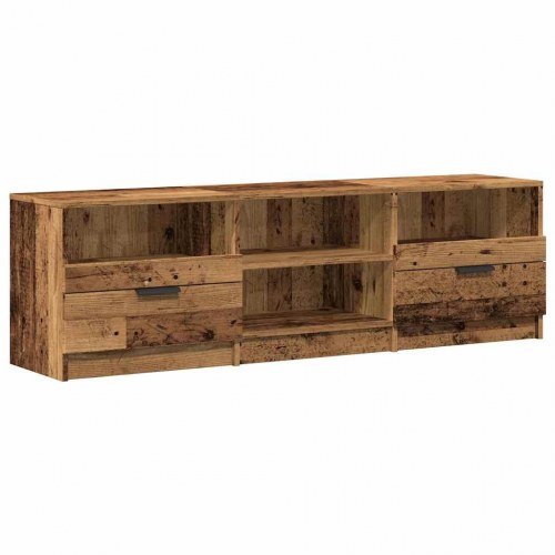 Tv-bord 150 × 33,5 × 45 cm i konstrueret træ - gammelt trælook