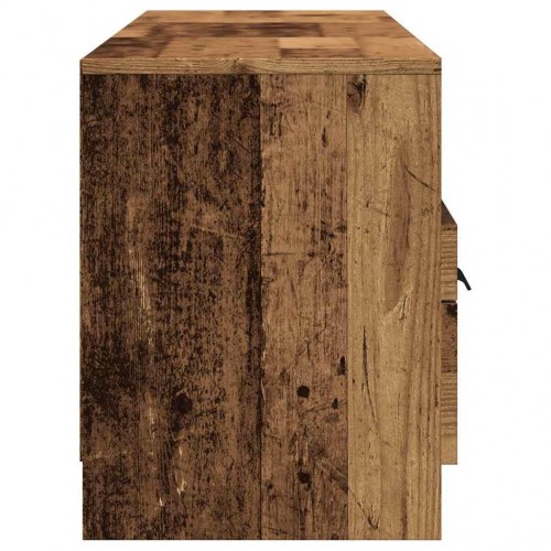 Tv-bord 150 × 33,5 × 45 cm i konstrueret træ - gammelt trælook