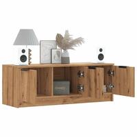 Tv-bord 102x35x36,5 cm konstrueret træ kunsteg