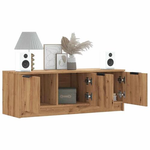 Tv-bord 102x35x36,5 cm konstrueret træ kunsteg