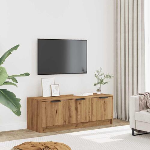 Tv-bord 102x35x36,5 cm konstrueret træ kunsteg