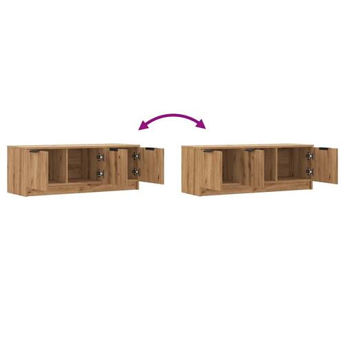 Tv-bord 102x35x36,5 cm konstrueret træ kunsteg